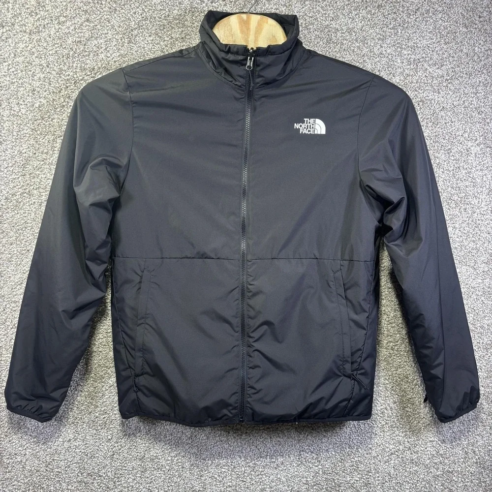 The North Face Jacket Mens Medium Black Insulated Full‎ Zip Windbreaker NF0A5IWI